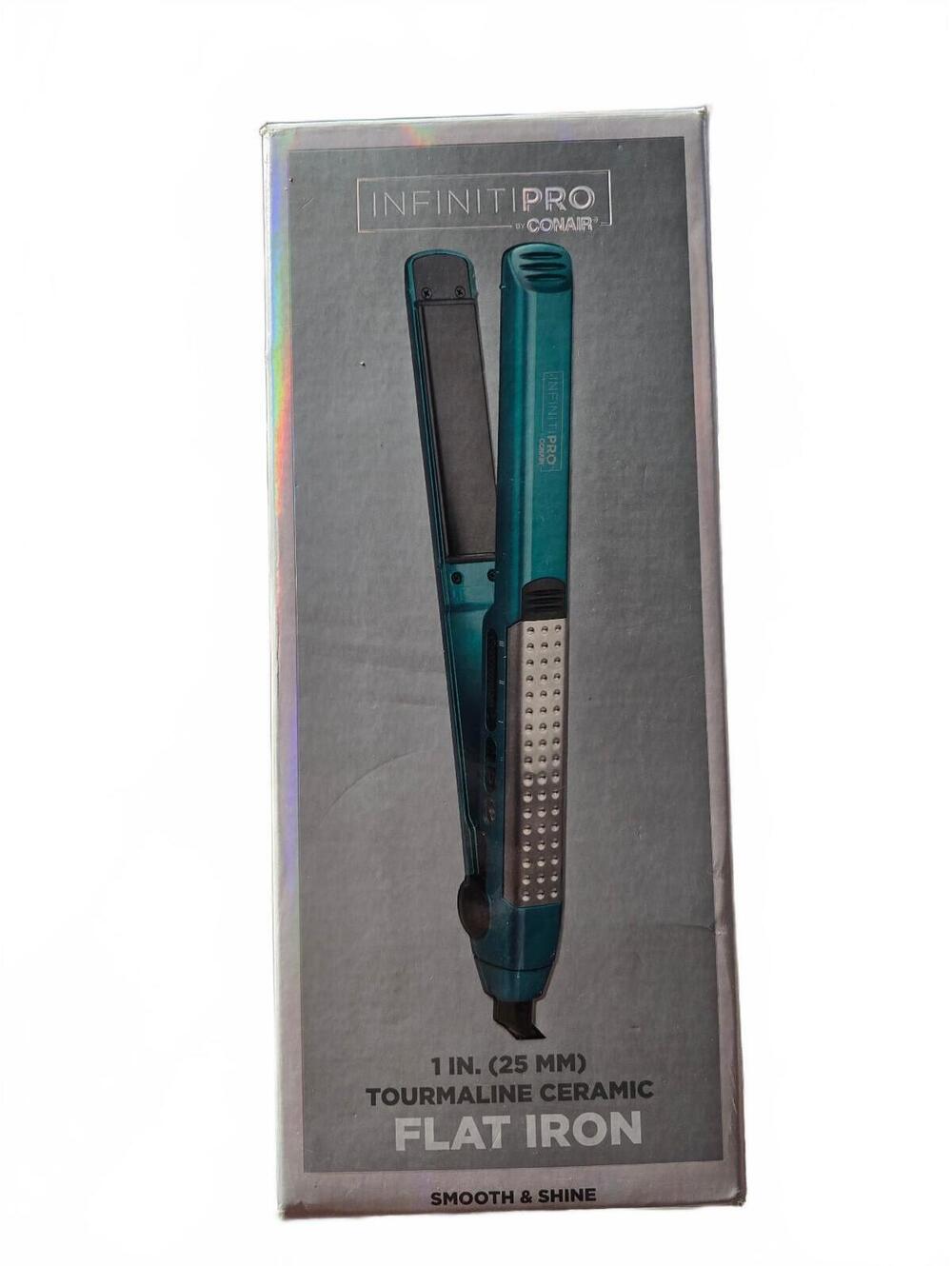 InfinitiPRO by Conair 1" Tourmaline Ceramic Flat Iron Teal 455°F